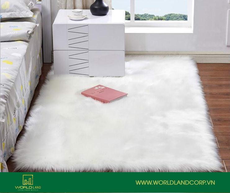 Thảm trải sàn phòng ngủ lông cừu