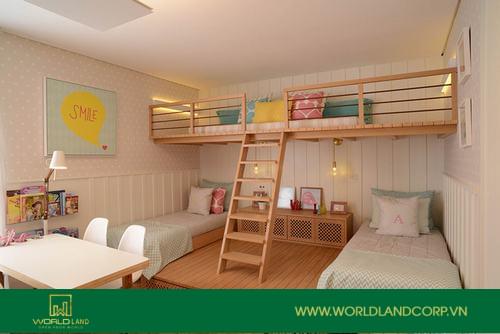 Phòng ngủ gác lửng cho trẻ em trẻ em