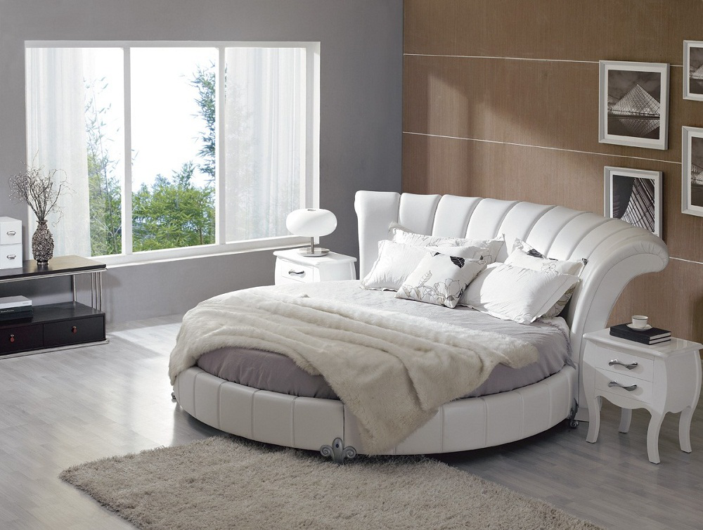 Kiểu giường ngủ gỗ có hình tròn